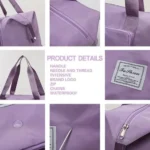 Foldable travel Duffel Bag with pocket Travelling Bags - Image 2