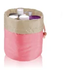 Cosmetic Pouch Makeup Bag Round Barrel Shape cosmetic Bags - Image 3