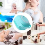 Silicone Shower Bath Brush with Dispenser Bathroom Accessories - Image 2