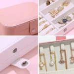 PU Big Jewellery Box Jewelry Organiser cosmetic Bags - Image 2